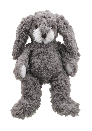 Looking for a cherished first friend that's as kind to the planet as it is cuddly? This adorable grey bunny from Wilberry's Eco Cuddlies collection is lovingly made entirely from recycled materials. It has a wonderfully soft texture, long floppy ears, and a sweet, friendly face that's impossible not to love. It's the perfect size for little arms to hug and for taking on big adventures. A beautiful, sustainable gift for a new baby or a special birthday.
